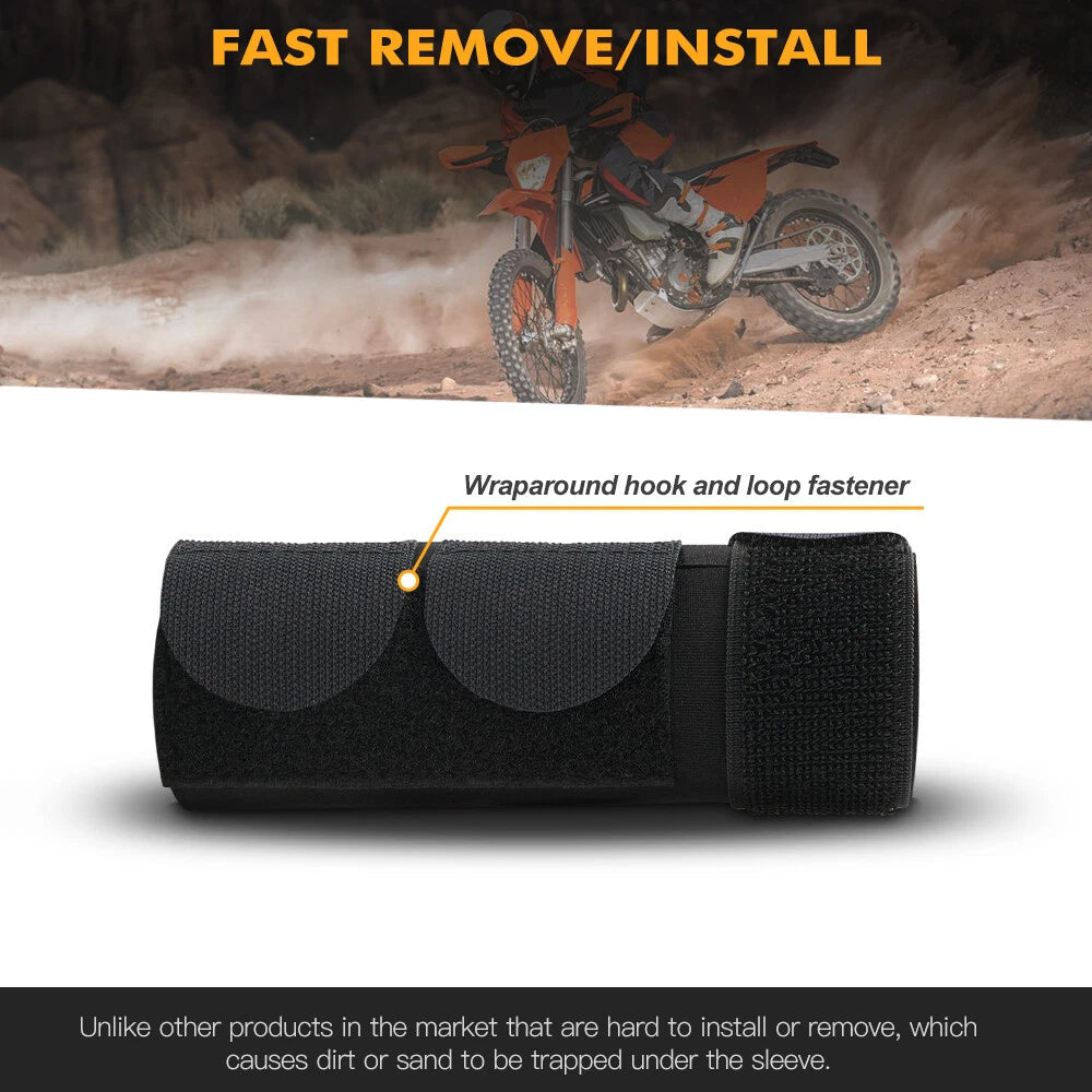 2X Front Fork Sock Sleeve Cover for Universal 37-50mm Forks