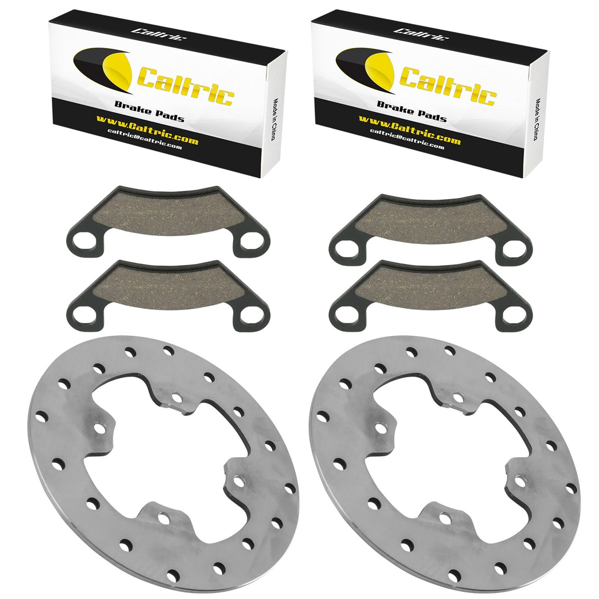 Rear Brake Pads Replacement With Disc Rotor for John Deere XUV560 S4 XUV590i S4 (2018–2020)