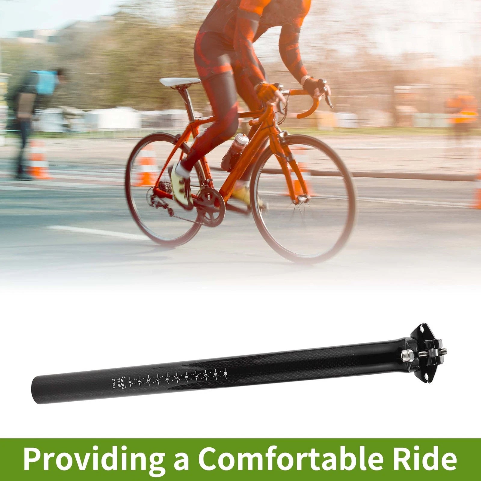 Bike Suspension Seatpost 30.8mm Replacement Saddle Post for Universal Fit (2005–2015)