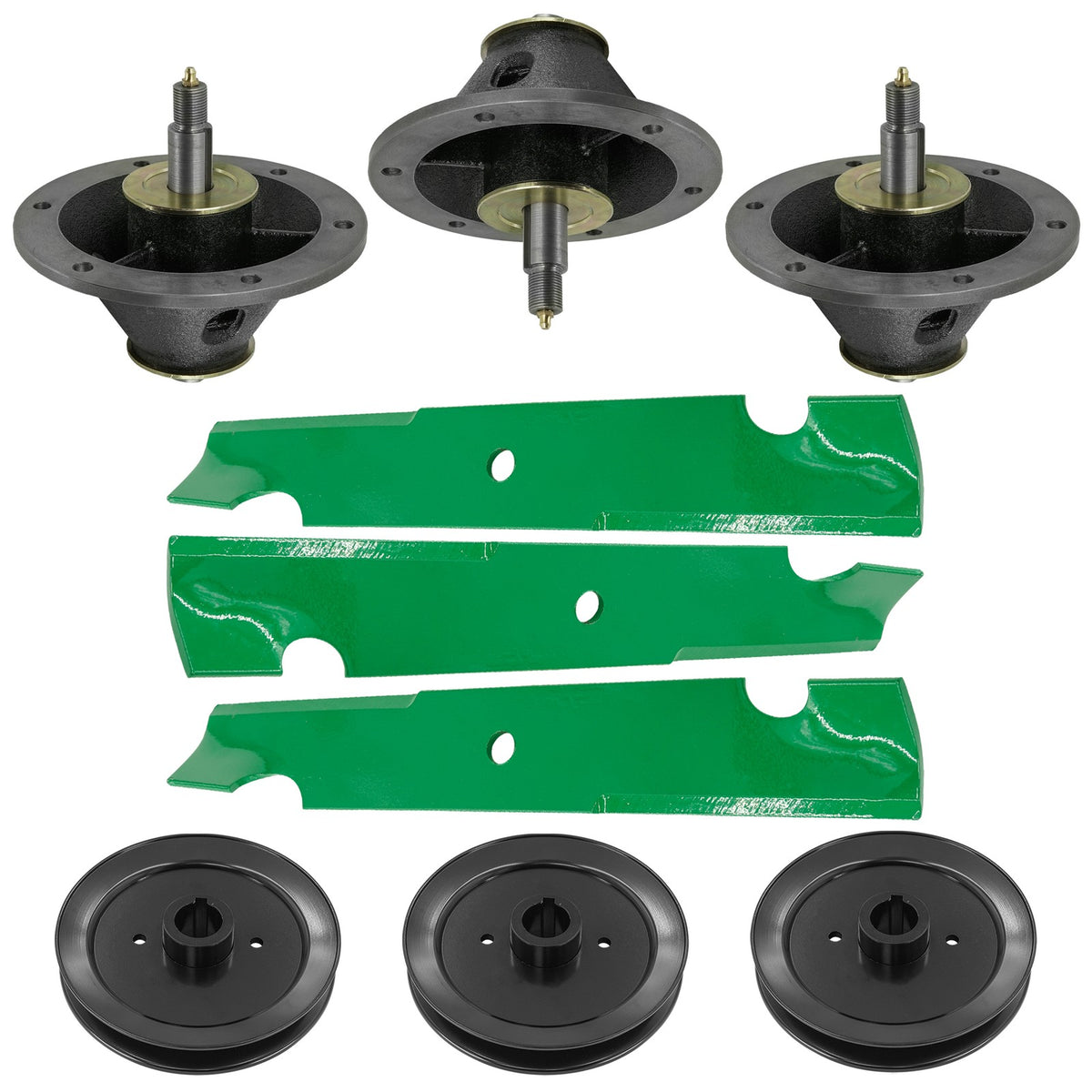 Deck Spindle Blade and Pulley Replacement for Ferris FW35 (1995–2015)