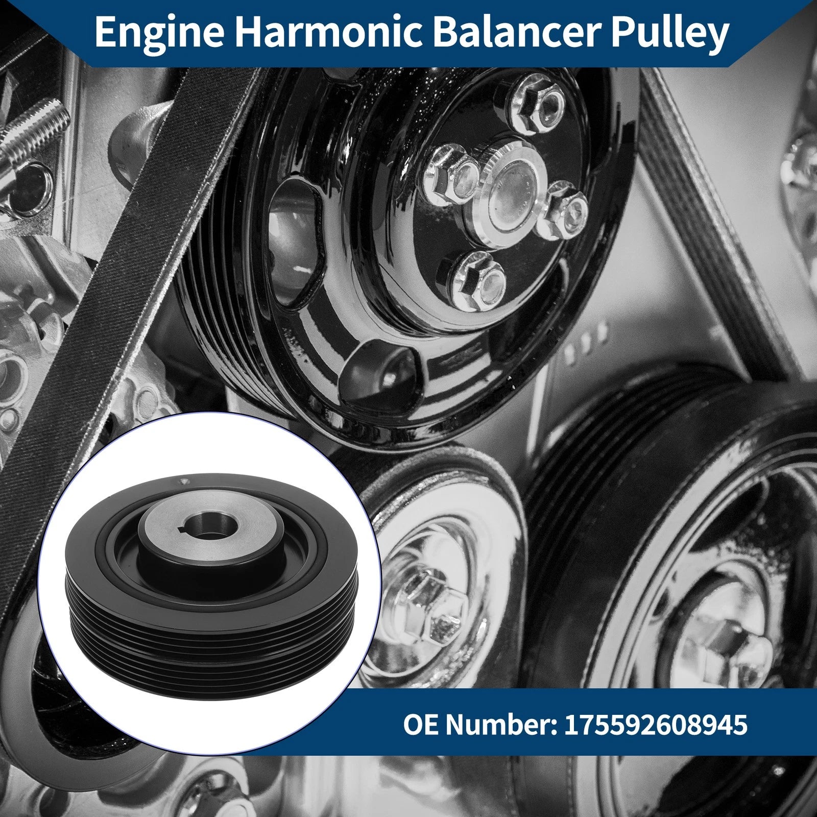 Engine Harmonic Balancer Crank Pulley Replacement for Subaru Legacy (2010–2014)
