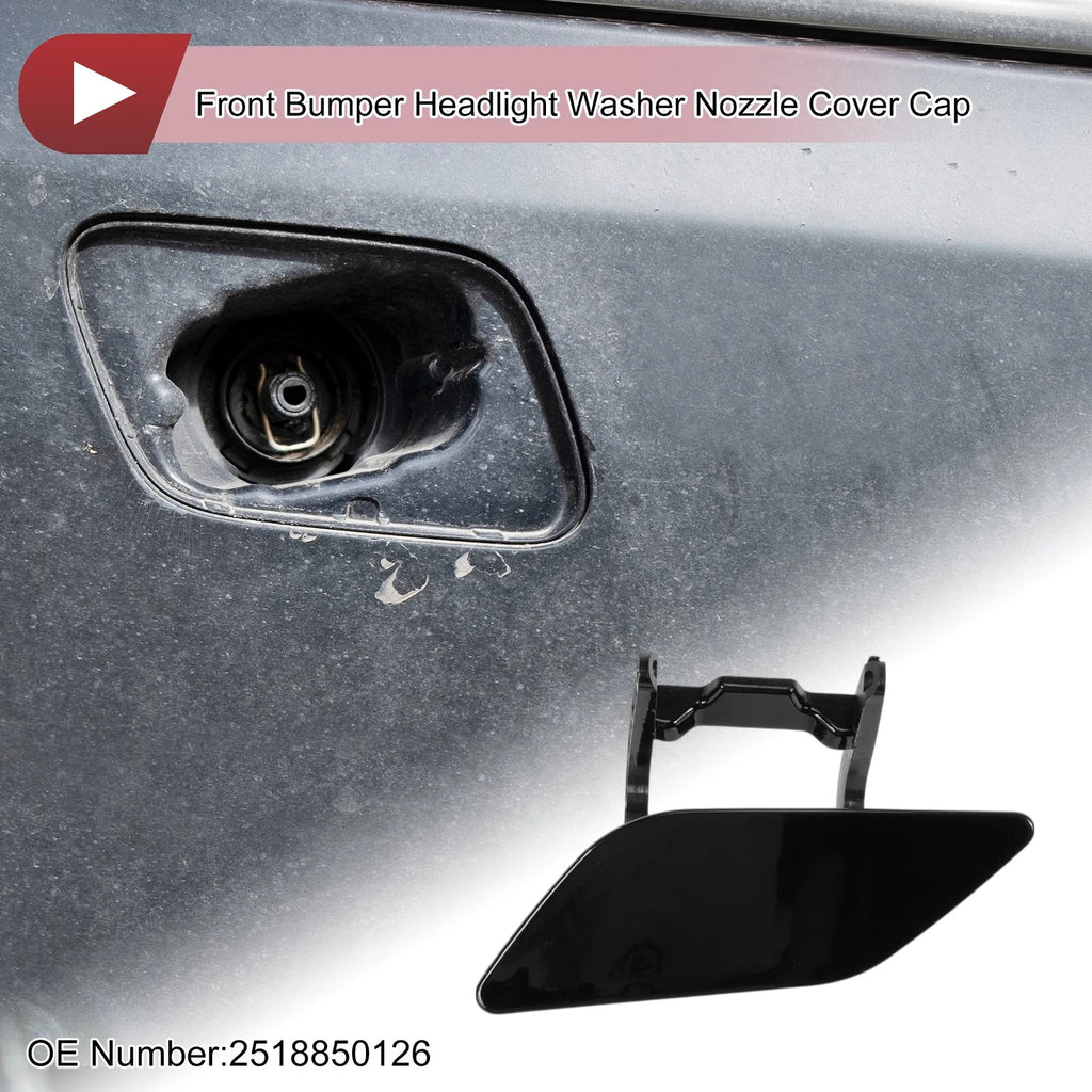 Front Left Bumper Trim Nozzle Cover Replacement for Mercedes-Benz R350 (2010–2017)