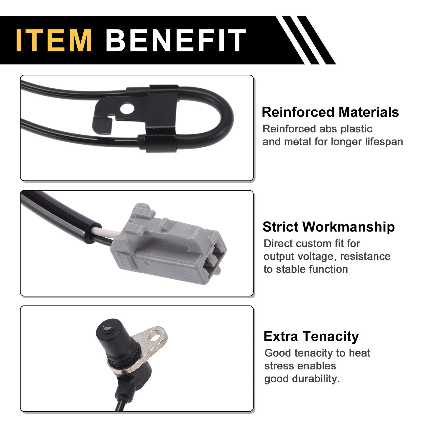 ABS Wheel Speed Sensor Replacement Right Rear for Toyota Corolla (1997–2001)