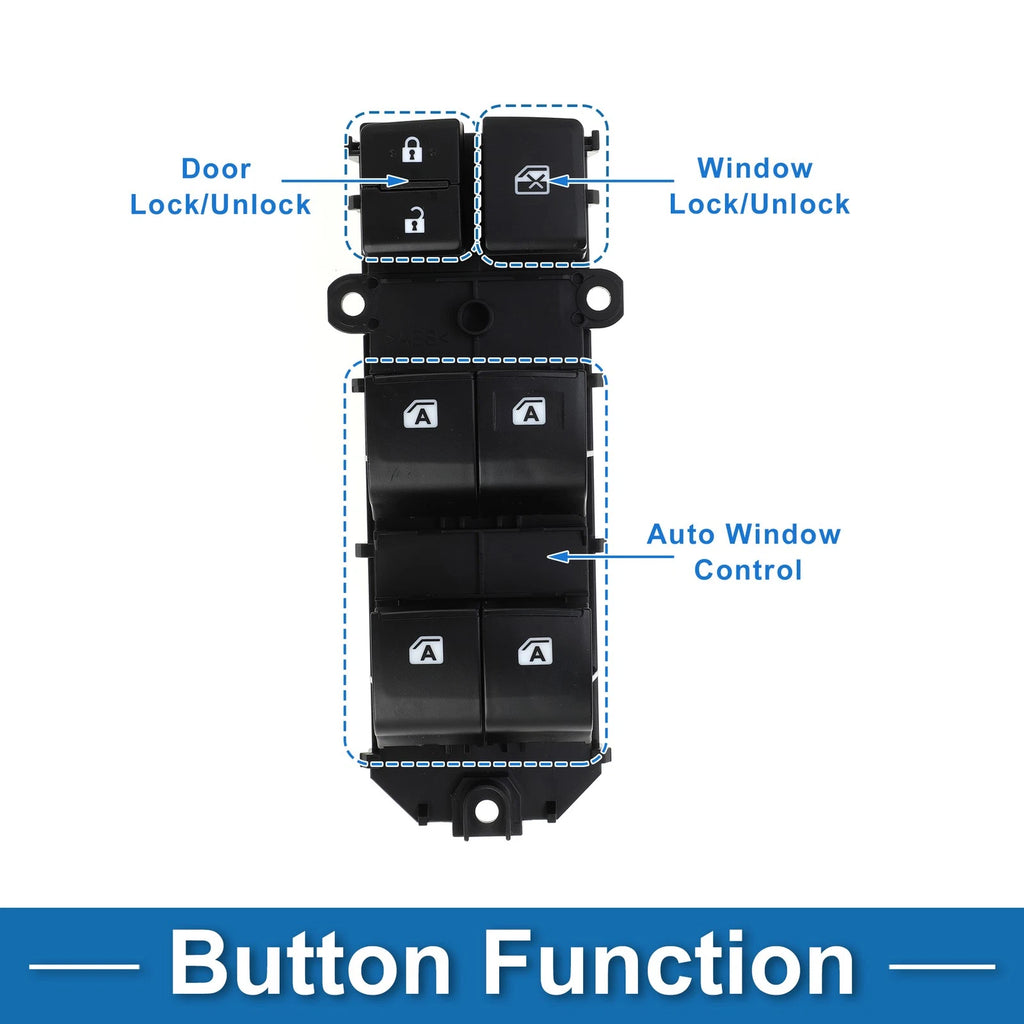 Front Right Side Power Window Switch for Toyota Camry Avalon (2018–2022)