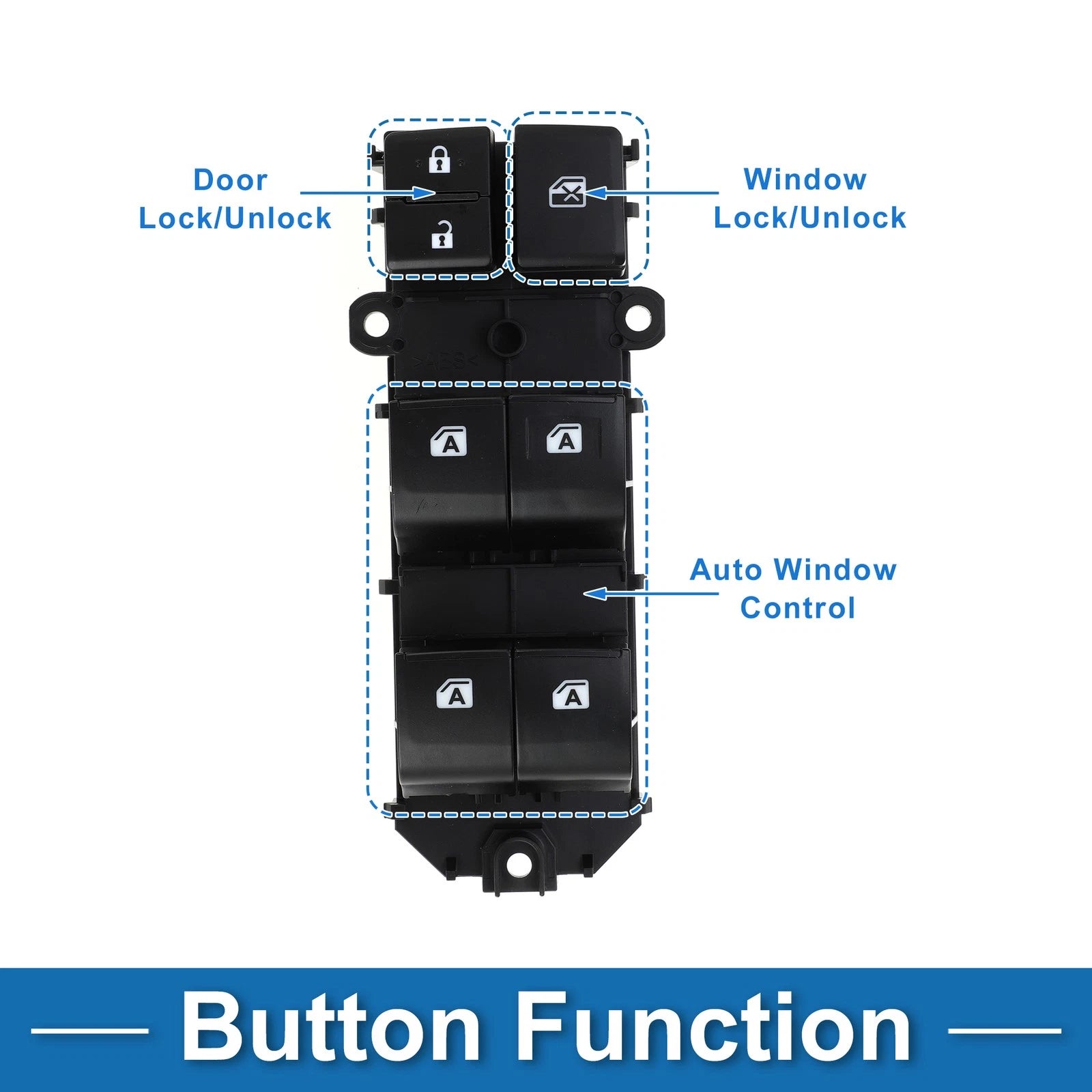 Front Right Side Power Window Switch for Toyota Camry Avalon (2018–2022)