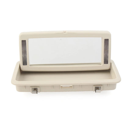 Rear Row Vanity Mirror with Light for Jaguar XJ (2010–2019) Beige & White