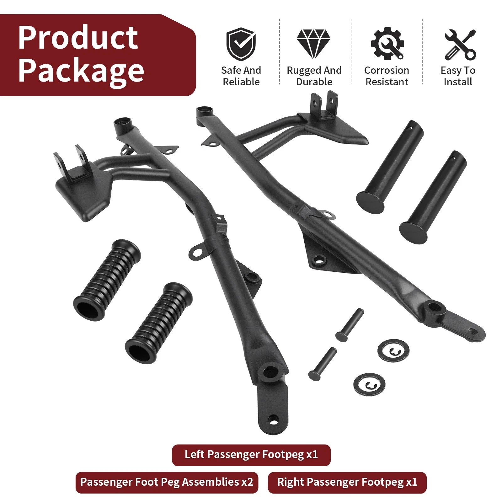 Foot Peg Brackets for Kawasaki Vulcan S 650 EN650 (2015–2024)