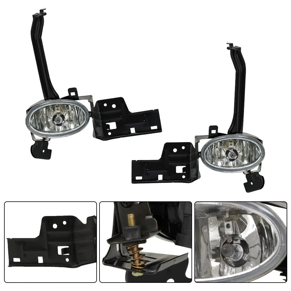 Fog Light Lens Set for Honda Accord (2008–2010) - Chrome, Switch, Bezel