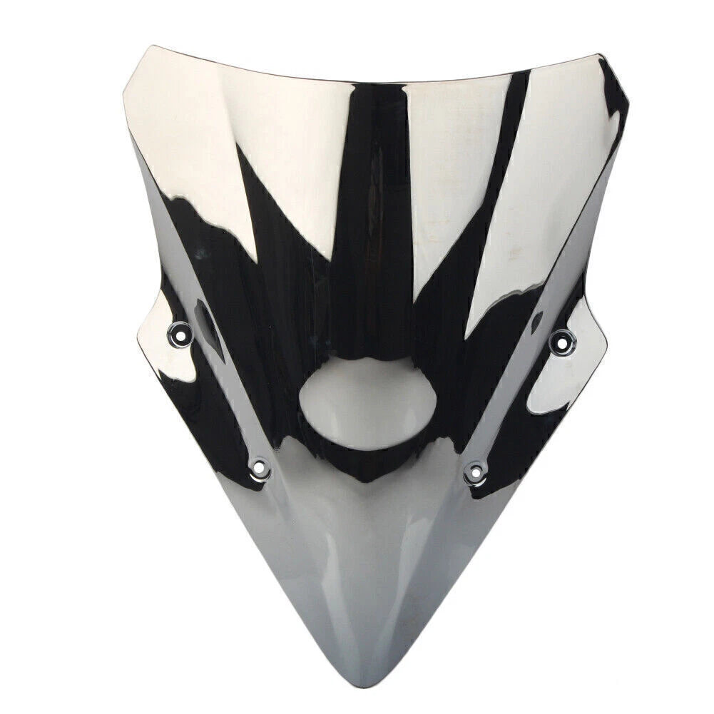 Silver Dual Bubble Windscreen for Kawasaki Ninja 650 EX650 ER6F (2017–2019)