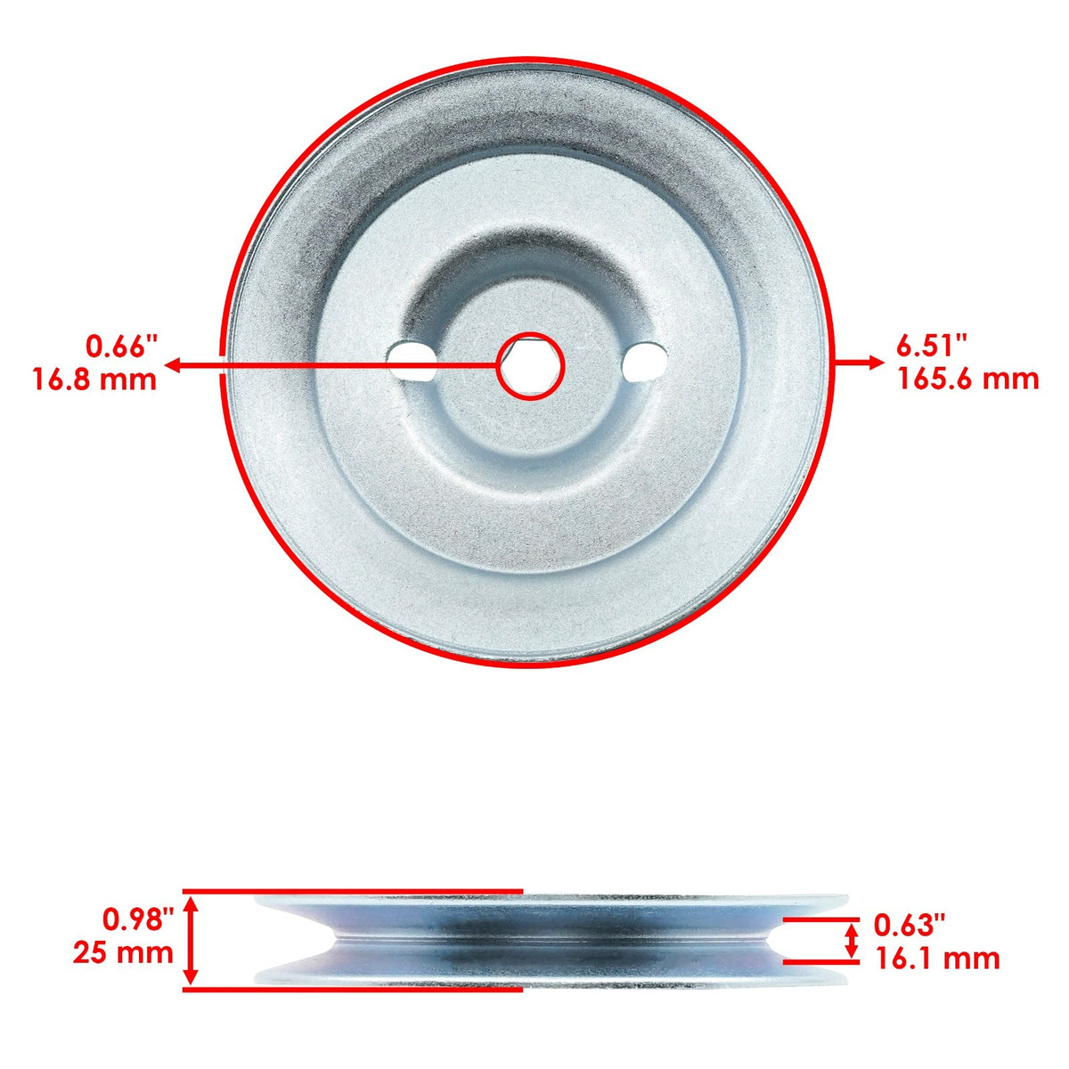 Deck Spindle Pulley and Blade Replacement for John Deere X300 X304 X360 (2009–2018)