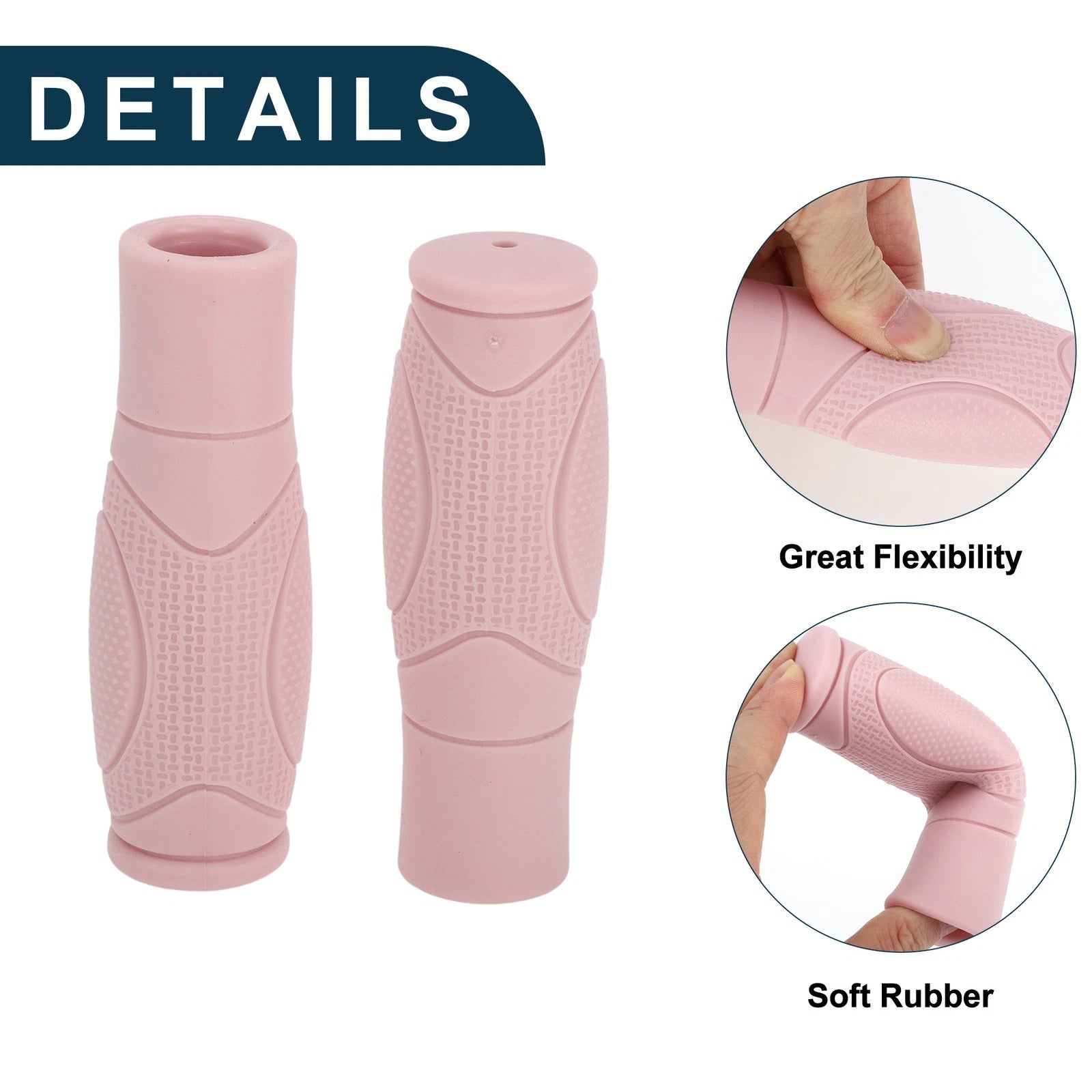Bike Handlebar Grip Covers 125mm Lightweight MTB End Grip Protectors 1 Pair