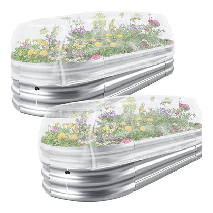 Raised Bed Protective Mesh Covers with Adjustable Drawstring 130x70x45cm