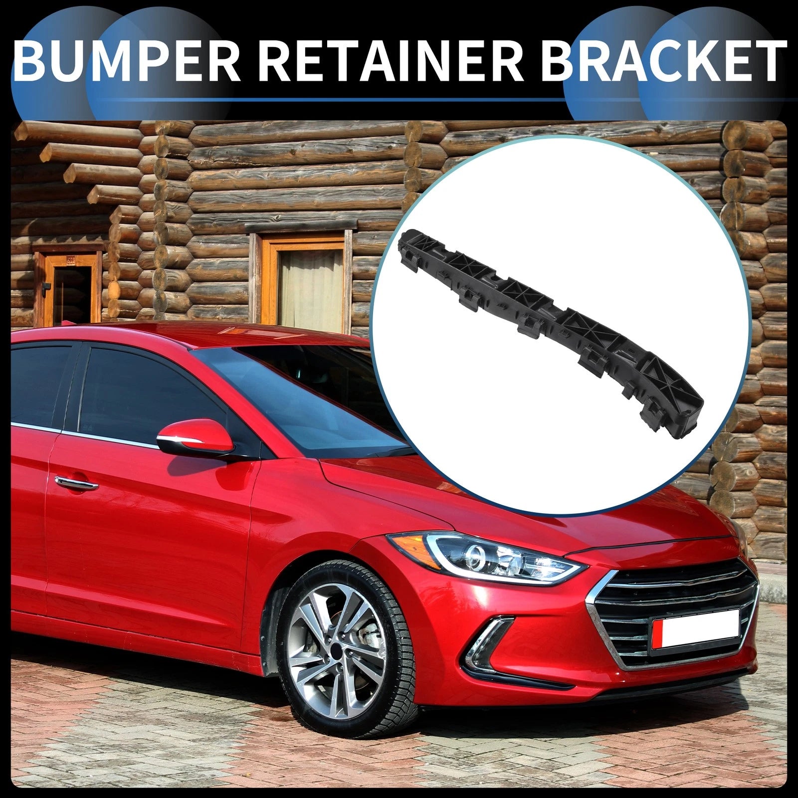 Left Rear Bumper Retainer Bracket Replacement for Hyundai Elantra (2011–2016)