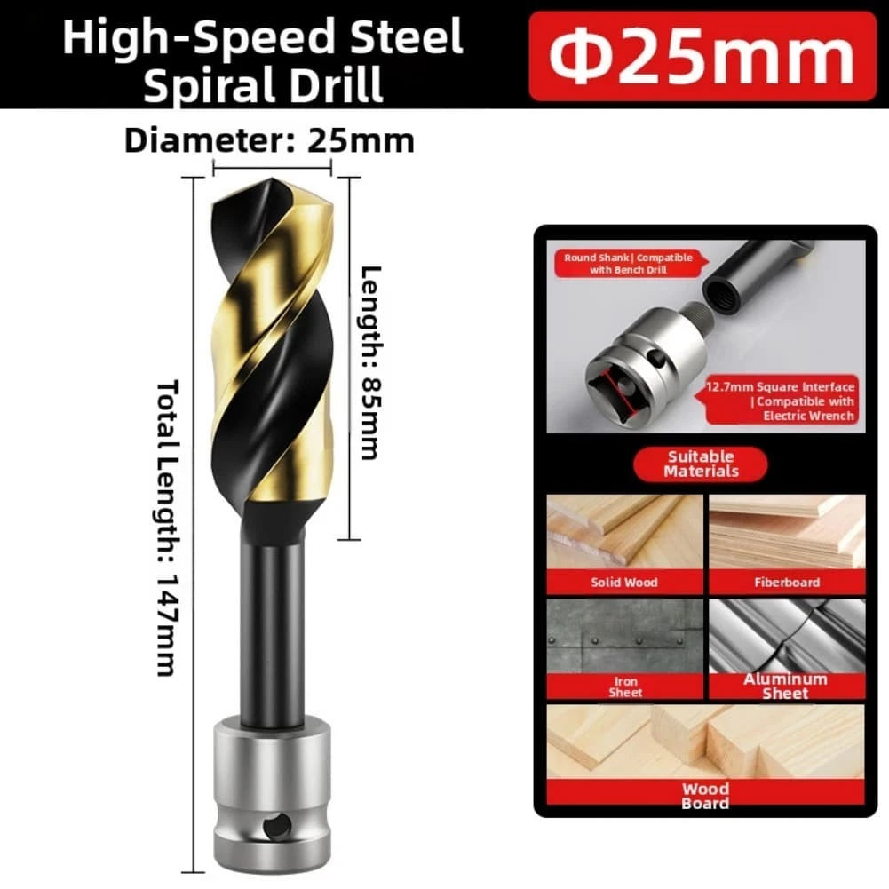 5 Piece Brad Point Drill Bit Set for Woodworking and Cabinetry