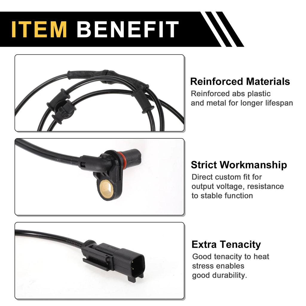 ABS Wheel Speed Sensor Replacement for Dodge Ram 3500 Front Left Right (2006–2008)