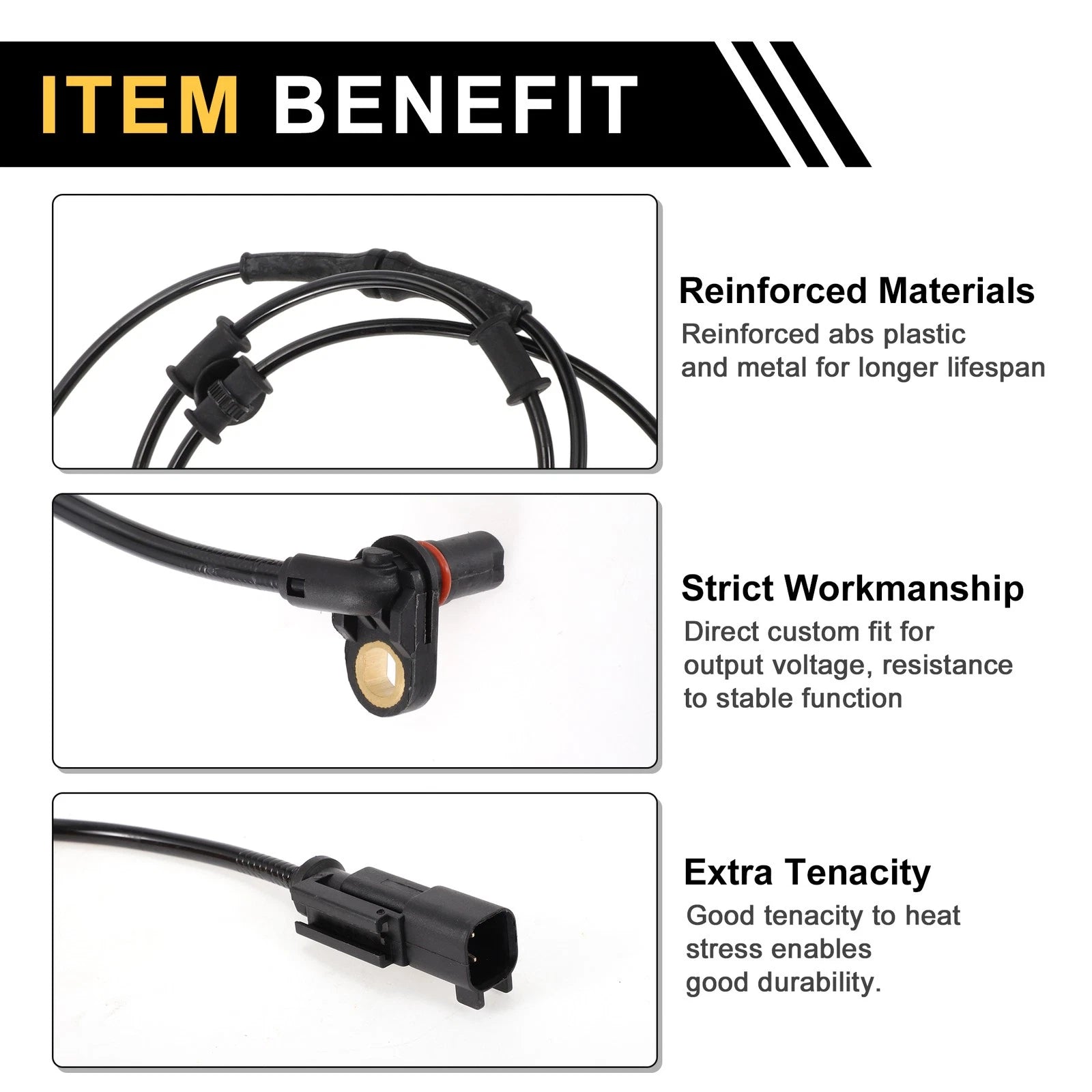 ABS Wheel Speed Sensor Replacement for Dodge Ram 3500 Front Left Right (2006–2008)
