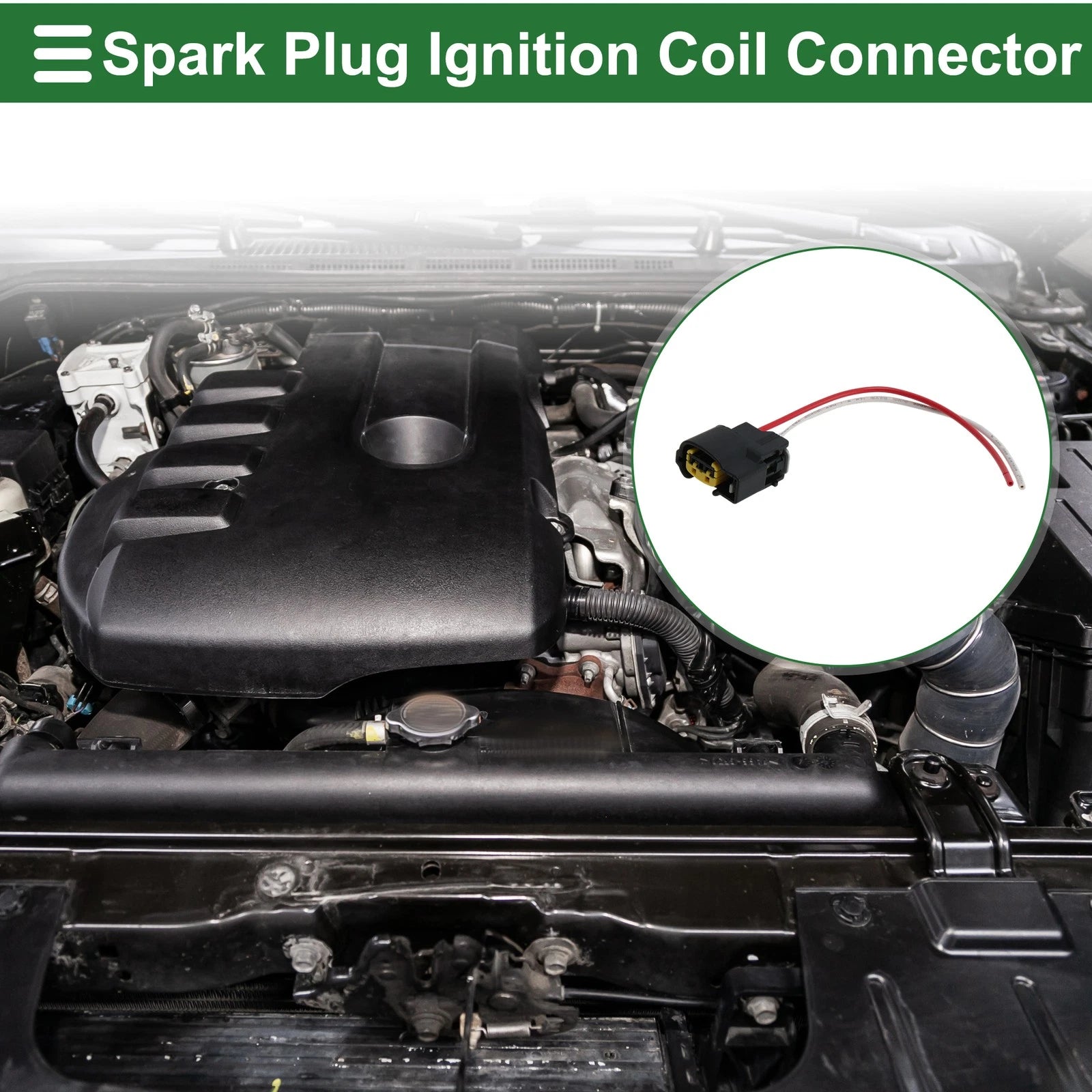 Ignition Coil Connector 4 pcs Replacement for Hyundai Accent (2012–2020)