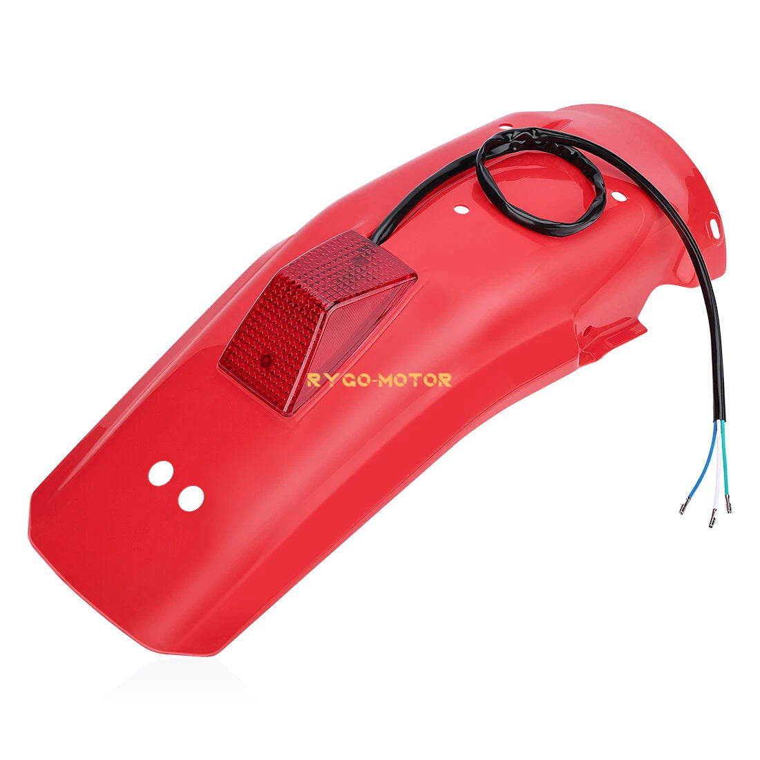 Red Rear Fender Guard with Taillight for Honda XR250R (1986–1995) / XR600R (1985–2000)