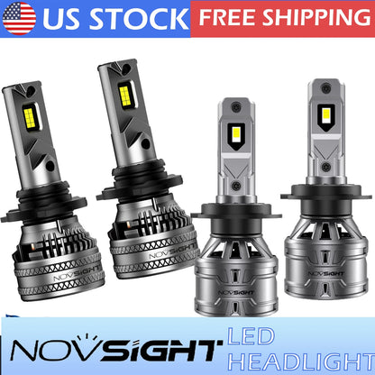 Set of 4 H7 H11 LED Headlight Bulbs for Conversion Kit (6500K)