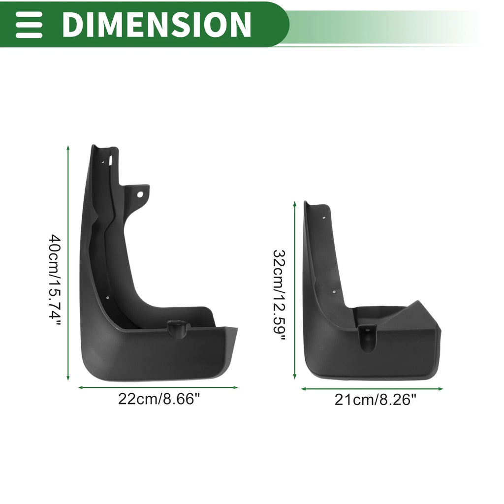 Mud Flaps Splash Guards Front and Rear for Lexus RX 350 (2023–2024)