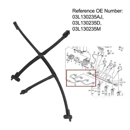 Fuel Injector Return Line Leak Off Pipe for Transporter T5 T6 (2003–2019) 03L130235AJ