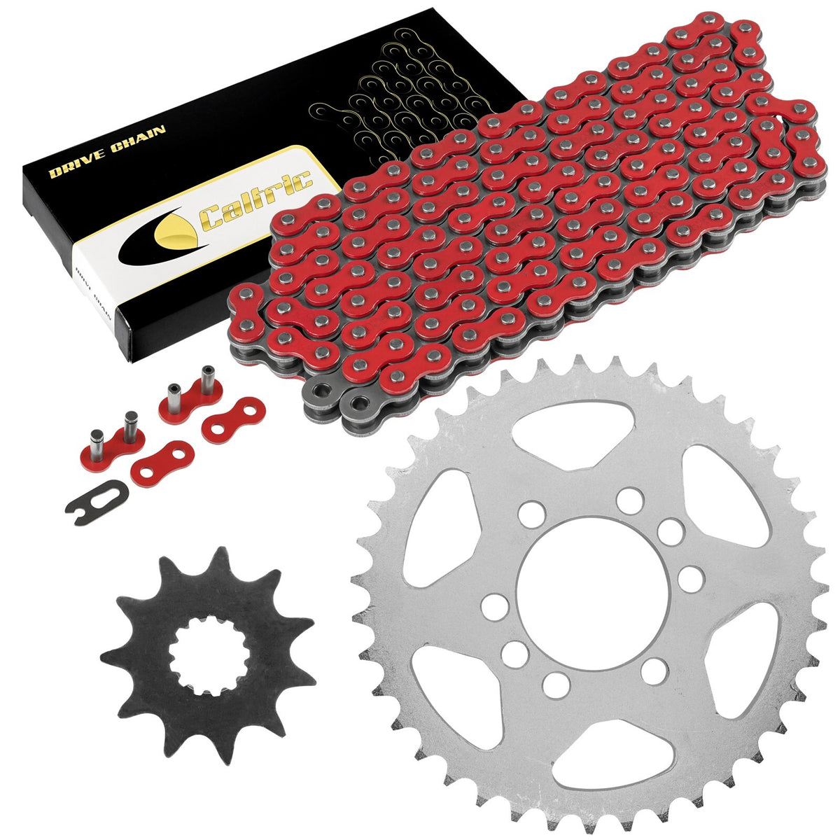 Drive Chain and Sprockets Kit Replacement for Suzuki LTF160 Quadrunner 160 (1991–2004)