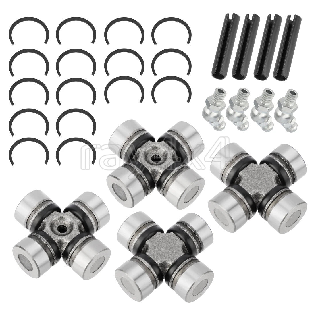 Set of 4 U-Joints for Polaris (2202015, 2203703, 3260104)