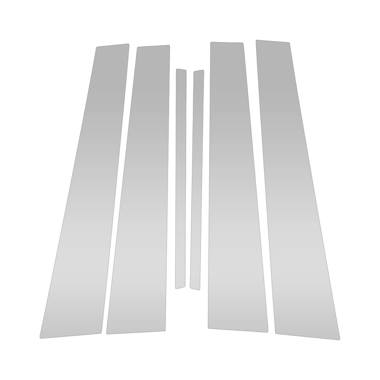 Pillar Window Trim Set 6 Pcs Replacement for Chevy Malibu (2008–2012)