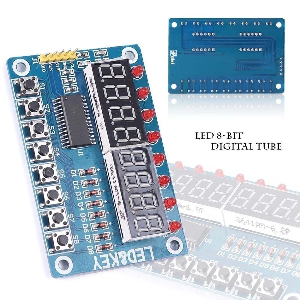 8-Bit LED Display Module TM1638 for AVR ARM