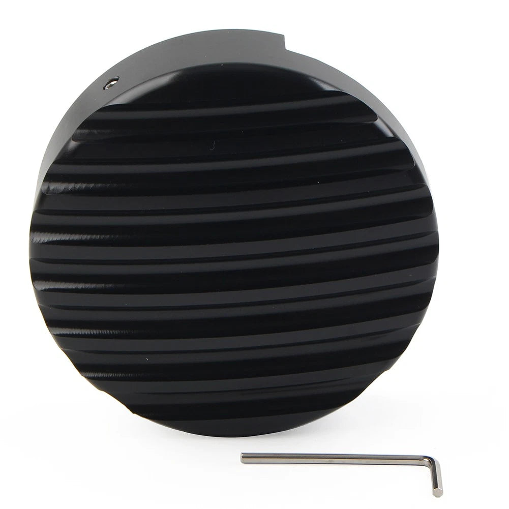 CNC Timing Timer Cover for Harley XL883 (2013–Present) Black Horizontal Pattern