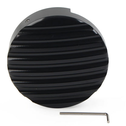 CNC Timing Timer Cover for Harley XL883 (2013–Present) Black Horizontal Pattern
