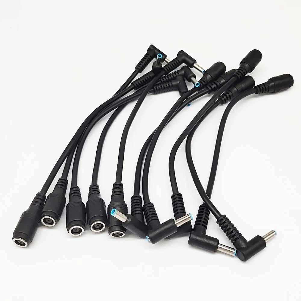 10PCS DC Power Charger Adapter Cable Tip 7.4mm-4.5mm for HP Laptops