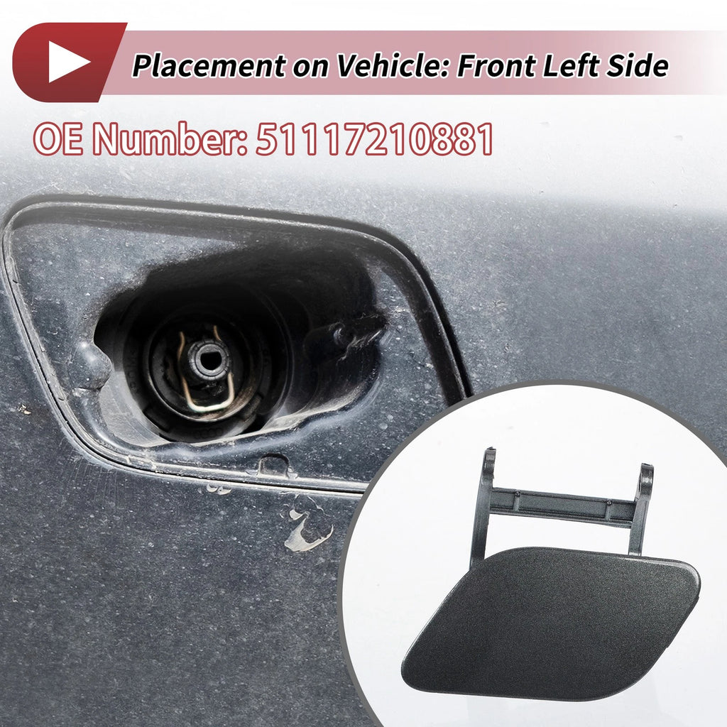 Windshield Washer Nozzle Cover Cap Front Left for BMW 740i (2011–2015)