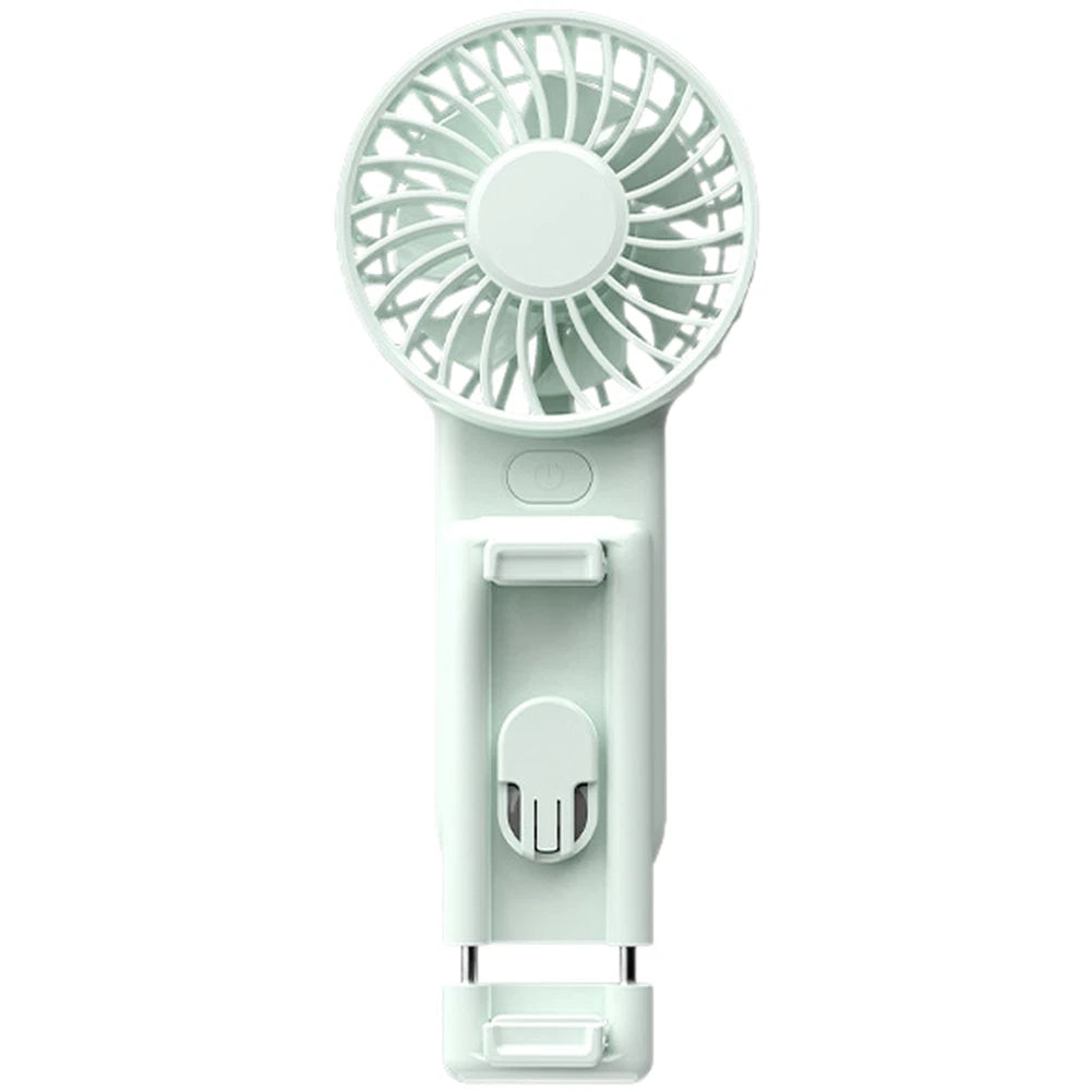 Digital Display Handheld Fan USB Rechargeable 3 Speeds 6000 RPM