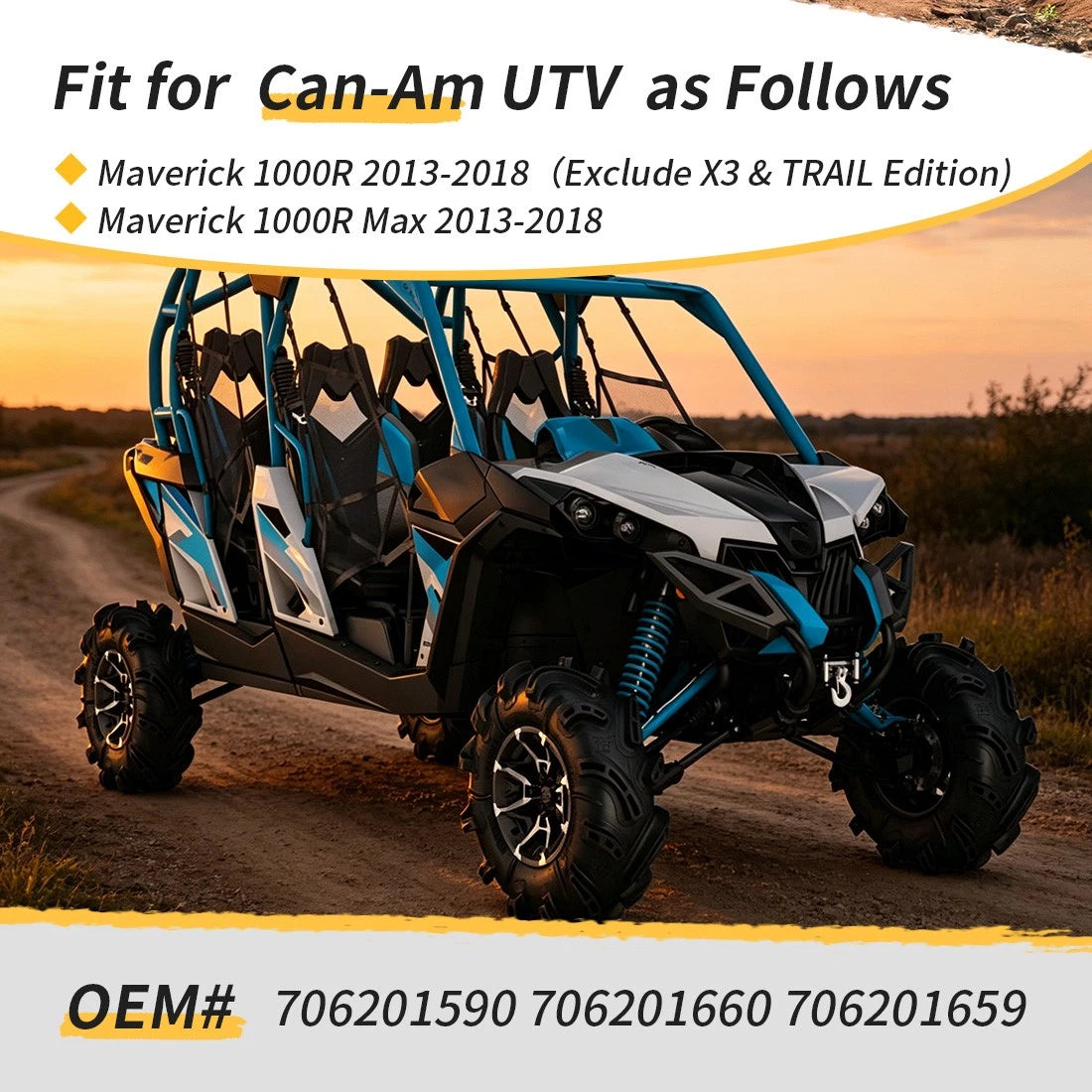 A Arm Bushing Kit for Can-Am Maverick 1000R / 1000R Max (2013–2023)