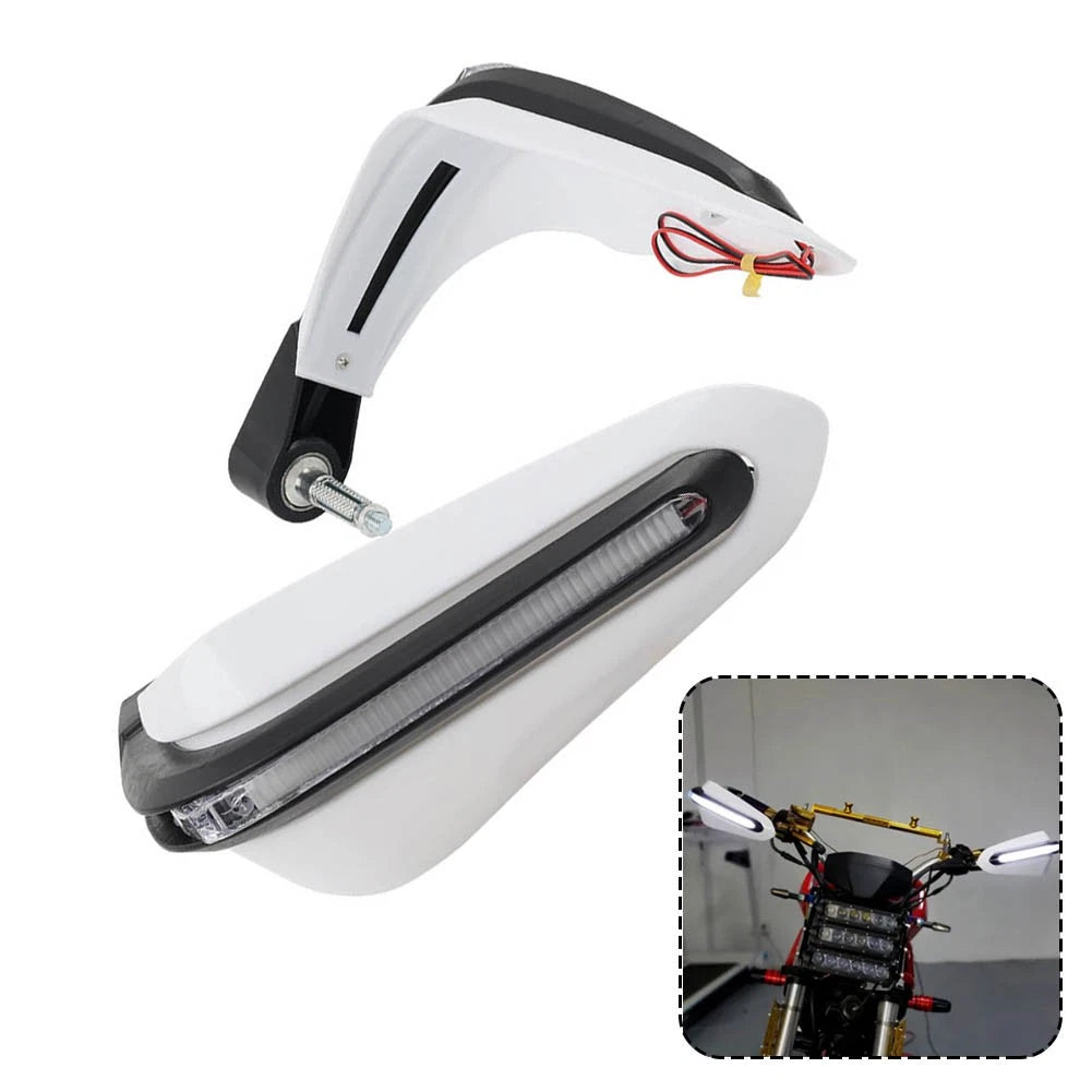 Universal 7/8" Motorcycle Handguard with LED Light for Dirt Bike ATV