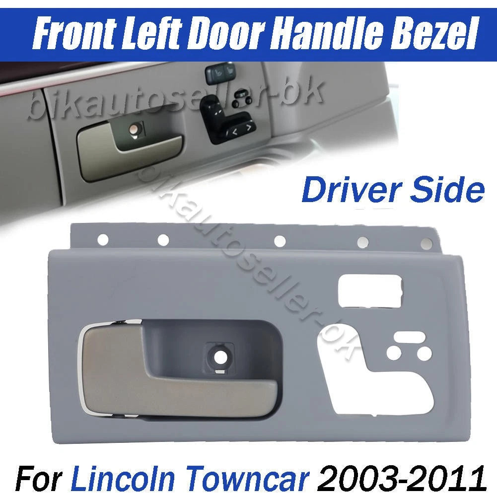 Left Front Door Handle Bezel Trim Panel for Lincoln Towncar (2003–2011)