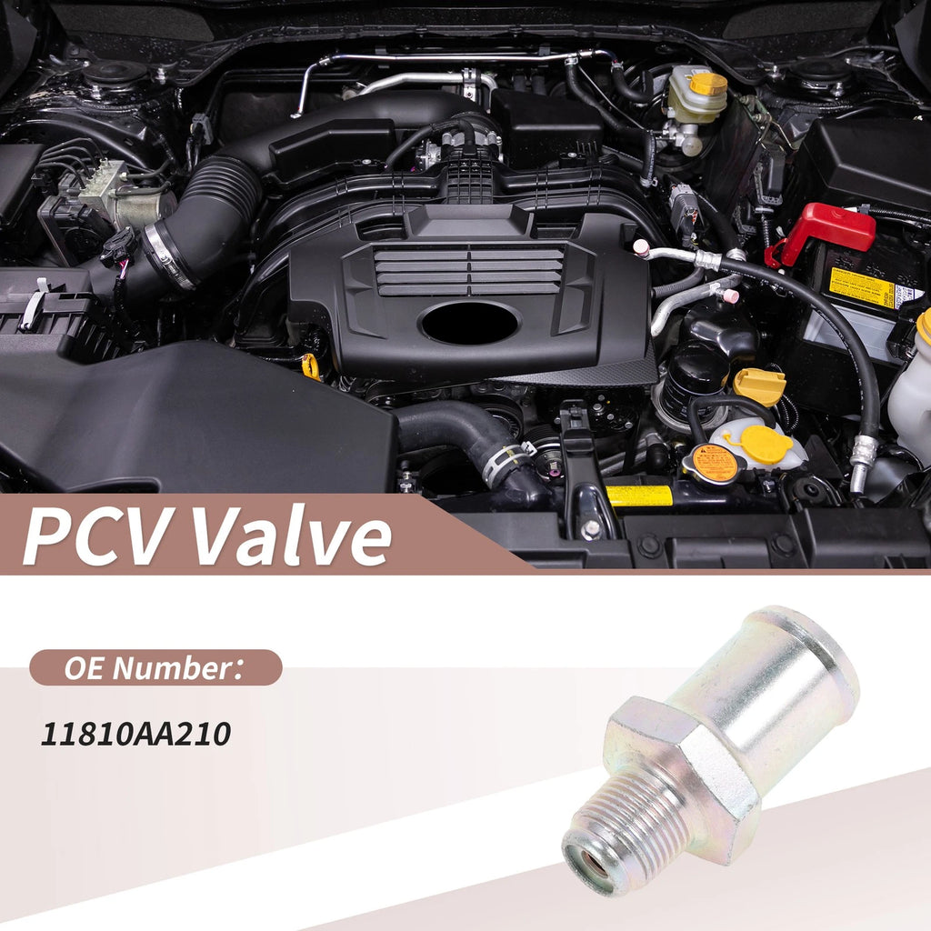 PCV Valve Replacement for Subaru Ascent (2019–2023) Metal Silver Tone
