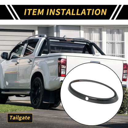 Carbon Fiber Pattern Tailgate Emblem Badge Cover for Ford Ranger (2023–2024)