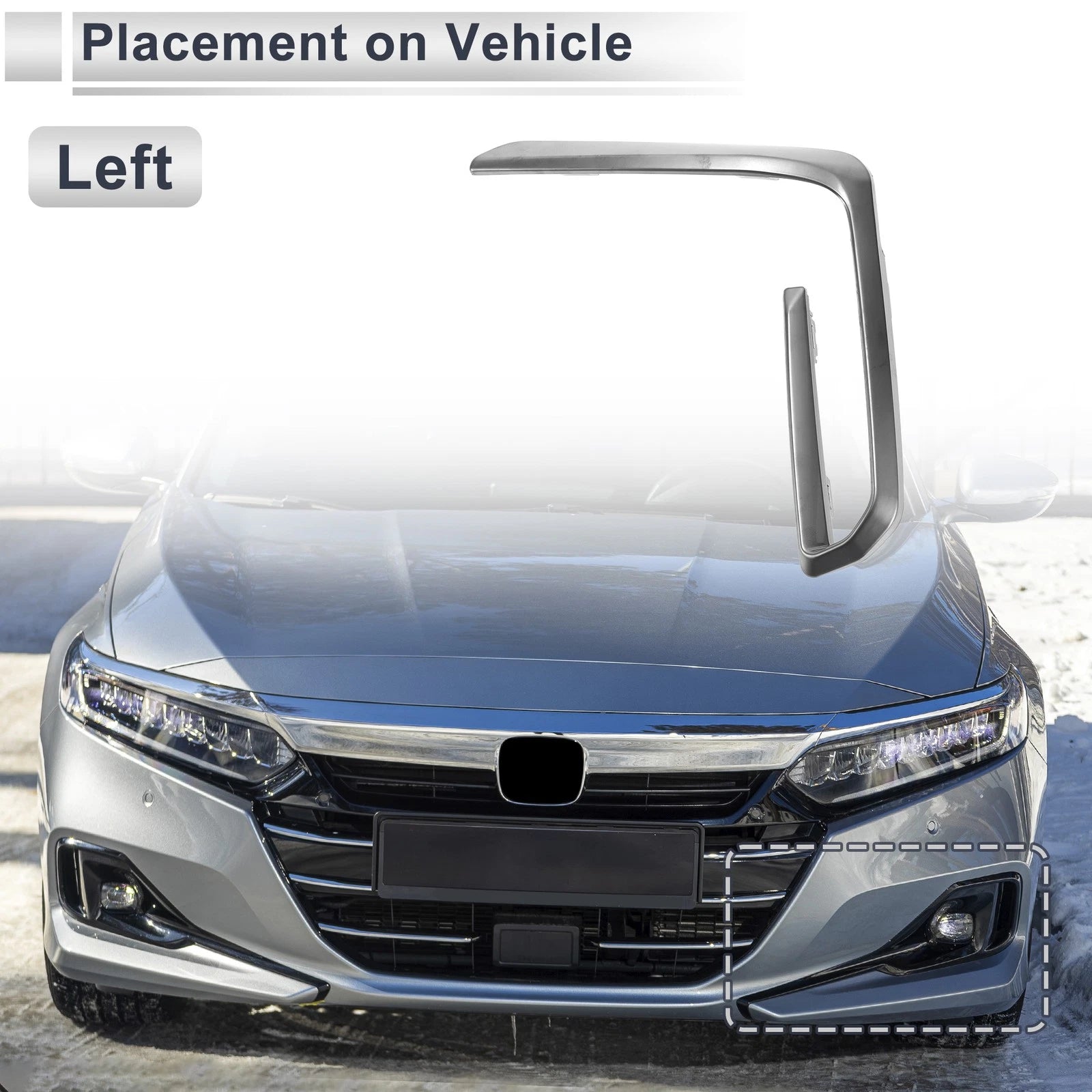 Front Left Fog Light Grill Replacement for BMW X5 (2019–2023)