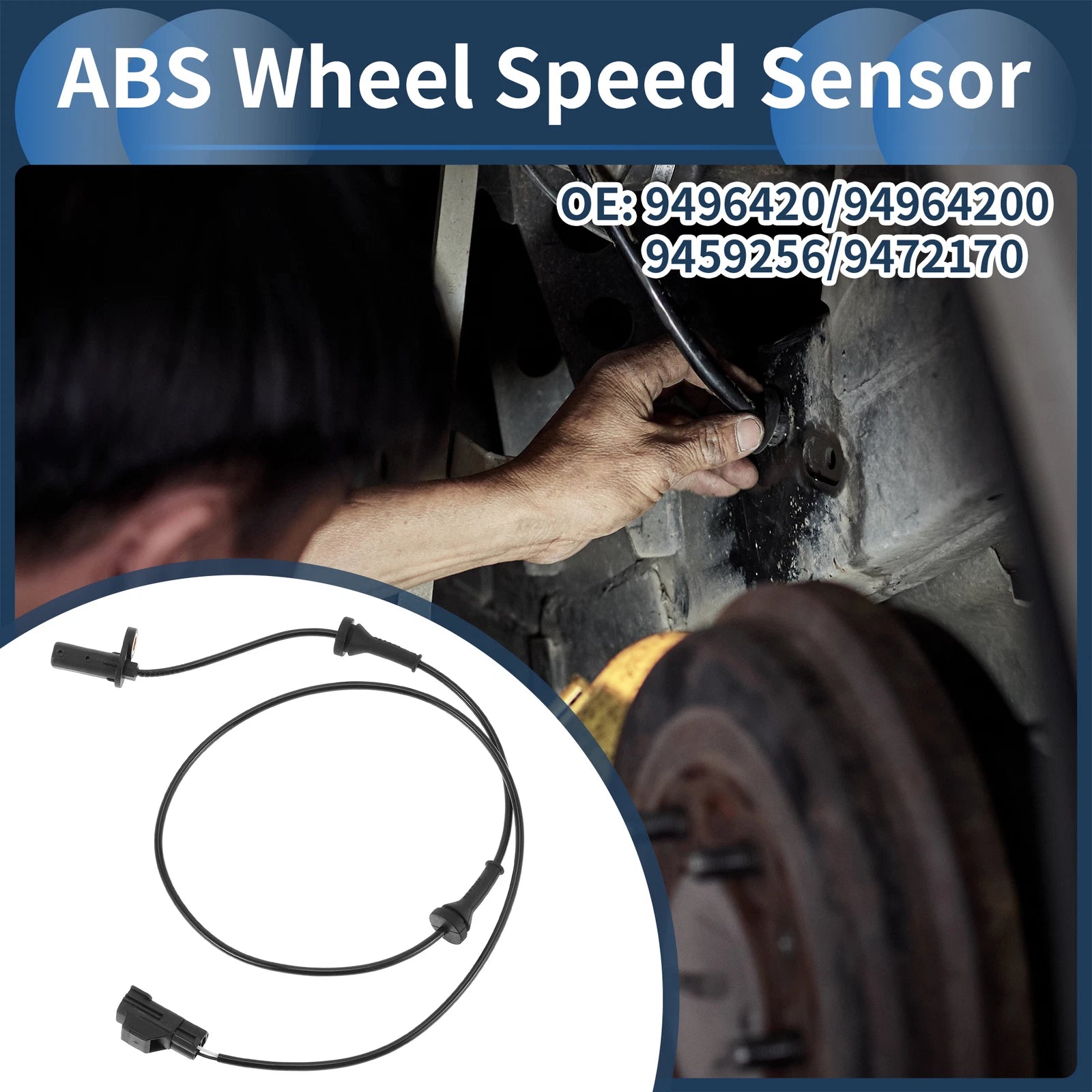 ABS Wheel Speed Sensor No. 9496420 for Volvo C70 (2000–2005) Front