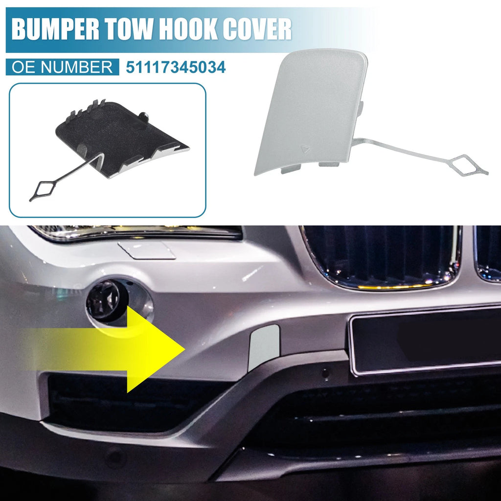 Front Bumper Tow Hook Cover Replacement for BMW X1 E84 (2012–2015)