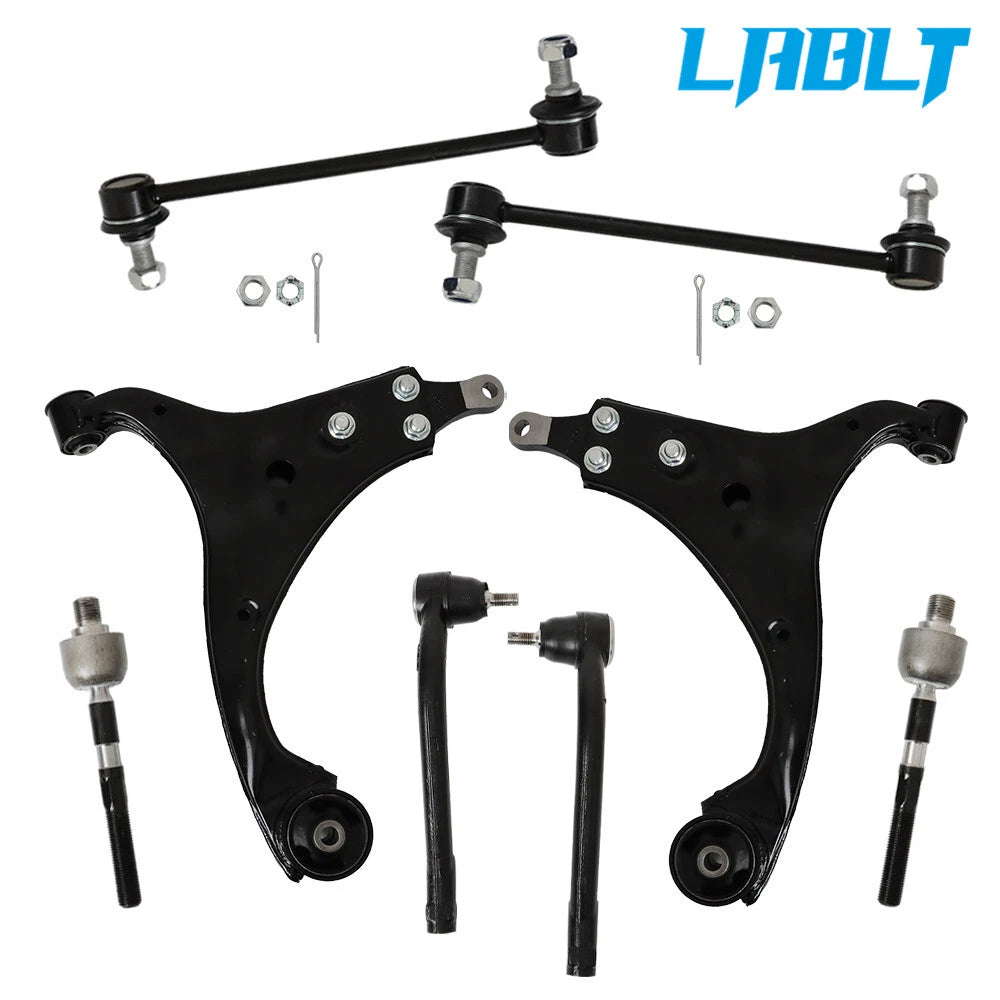 Front Lower Control Arms with Tie Rods & Sway Bars for Hyundai Elantra (2007–2012)