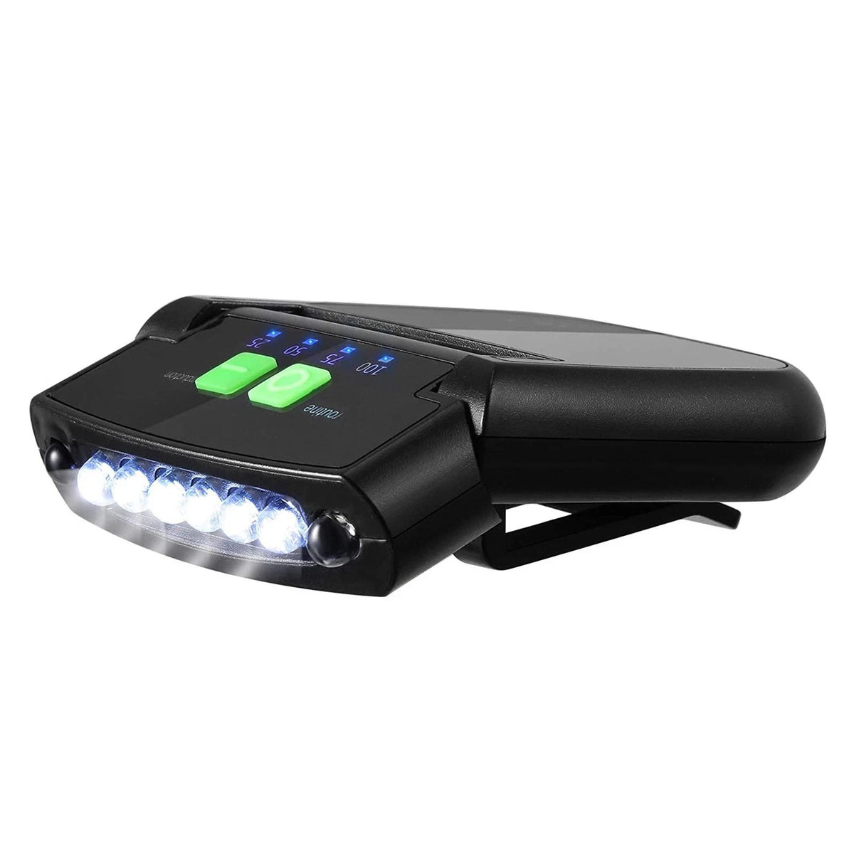 Rechargeable LED Hat Light Clip with 170° Rotation for Camping