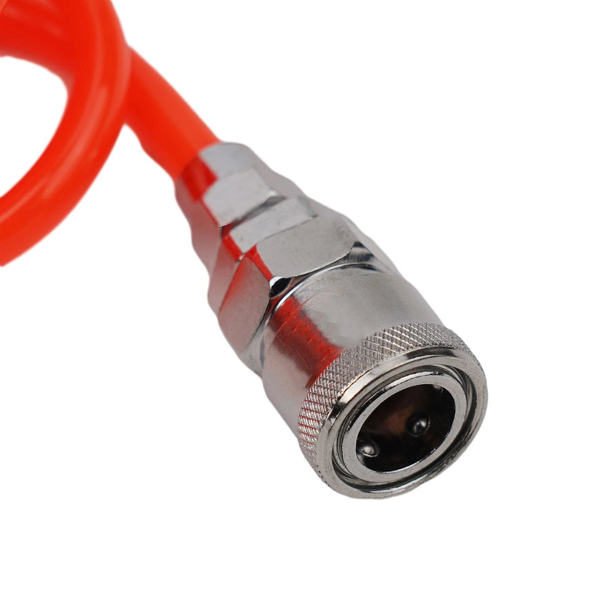 Air Compressor Hose 8x5mm PU Telescopic Tubing 3m Orange