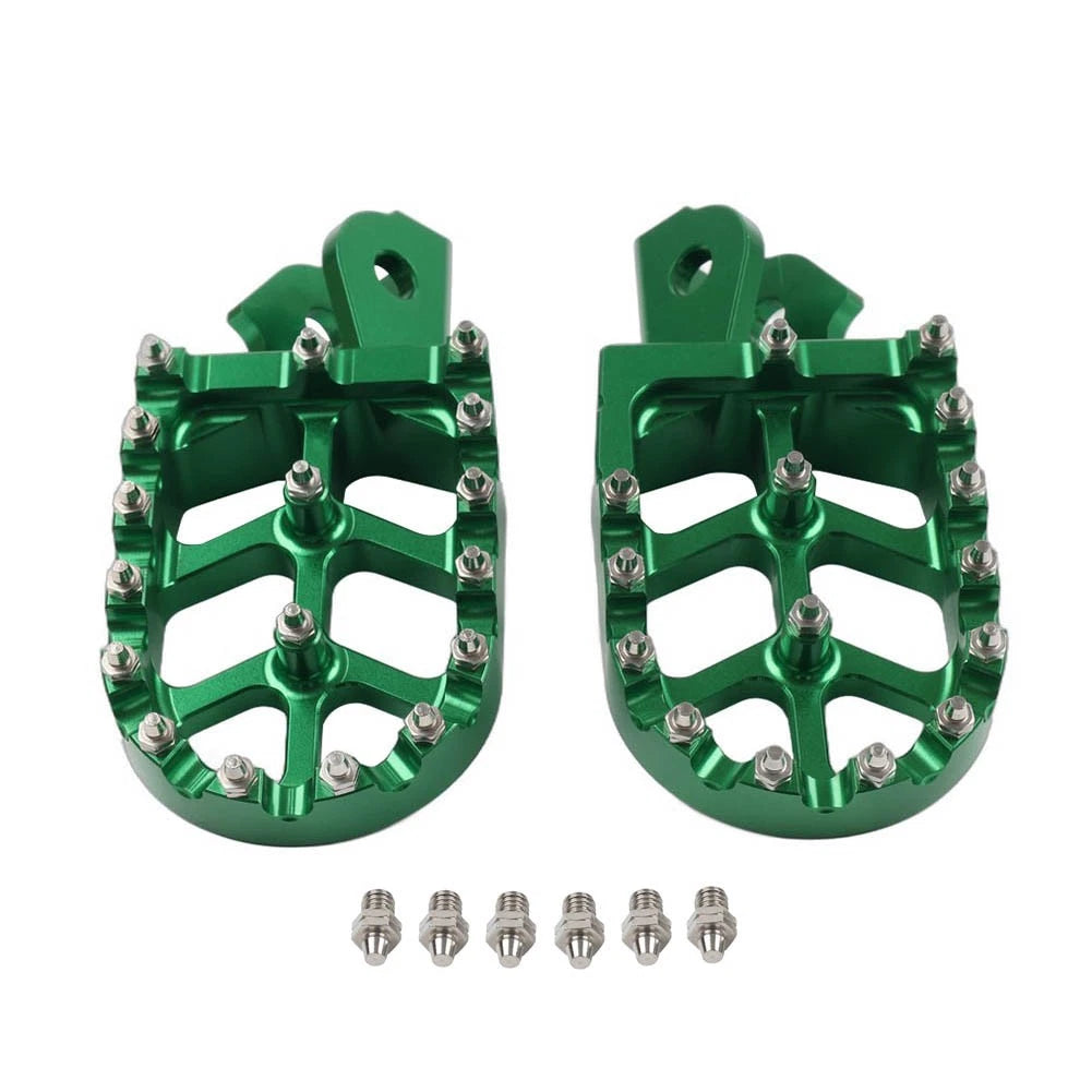 Foot Pegs for Sur Ron S/X, Honda CRF 150F 230F (2003–2019) - Green