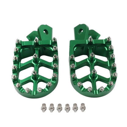 Foot Pegs for Sur Ron S/X, Honda CRF 150F 230F (2003–2019) - Green