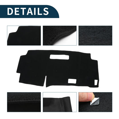 Dashboard Cover Mat for Nissan Serena C28 (2015–2024) with Sticker Black