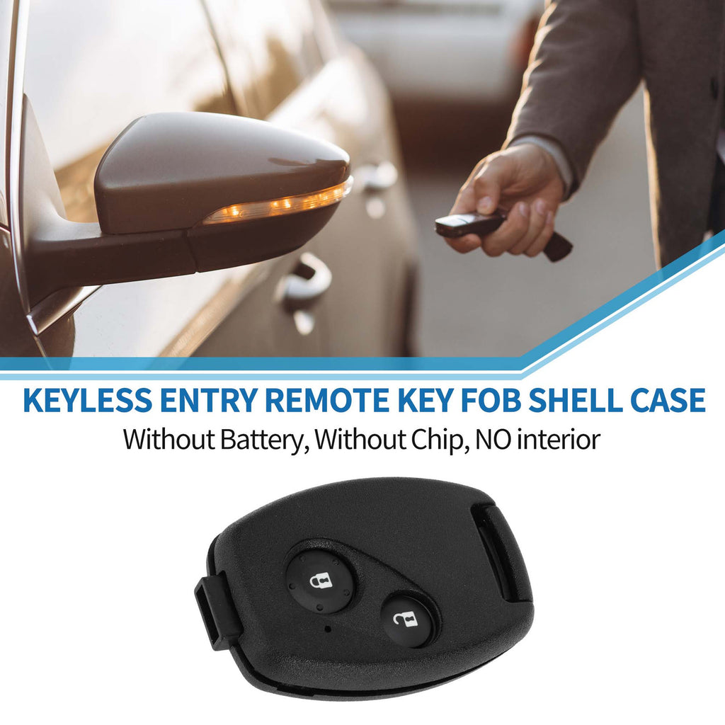 Key Shell Case for Honda Civic Key Fob with 2 Buttons (2006–2013)