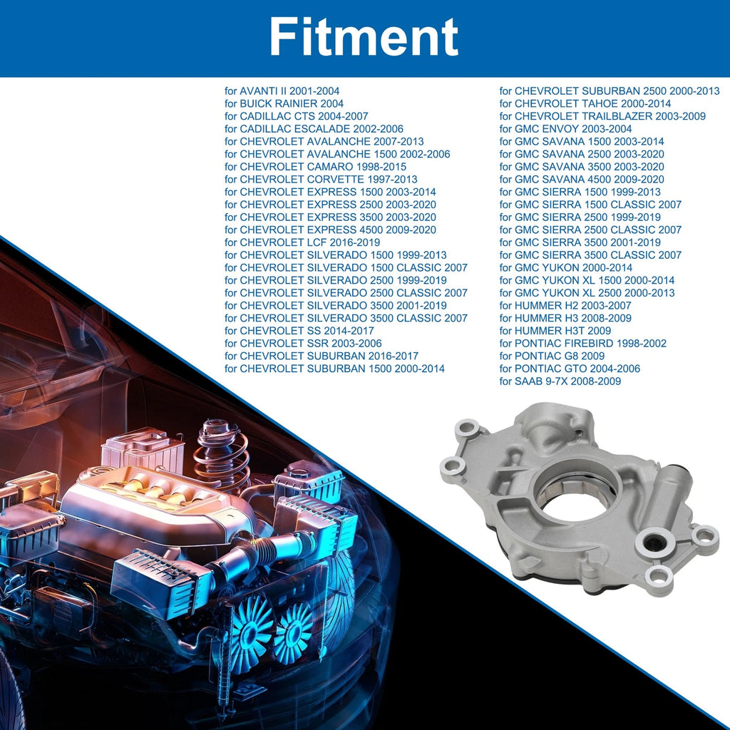Engine Oil Pump Replacement for Avanti II (2001–2004) Pressure Pump